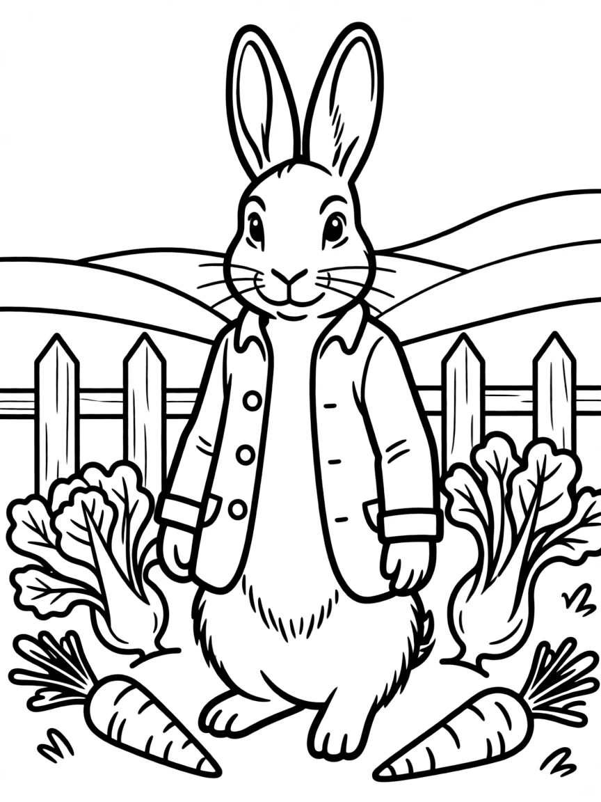 Beatrix Potter with Peter Rabbit.