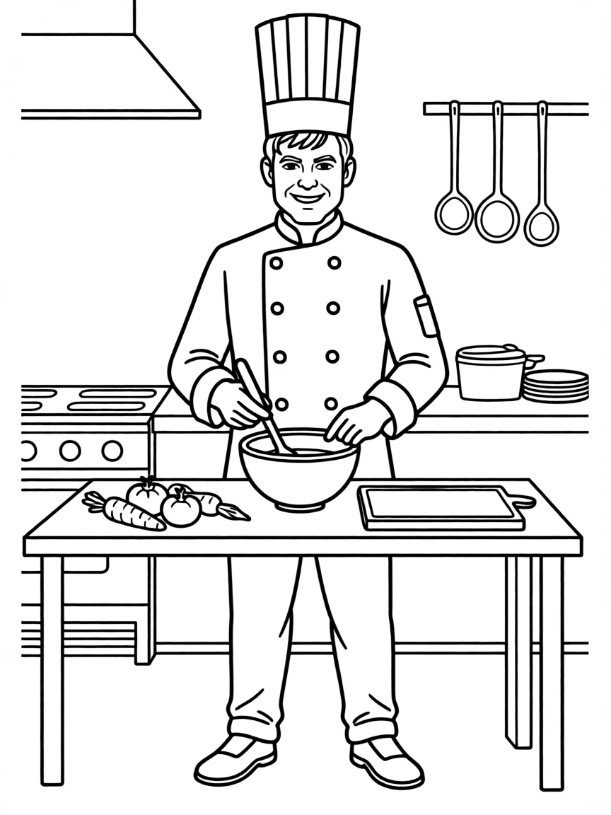 Gordon Ramsay in a chef's hat.