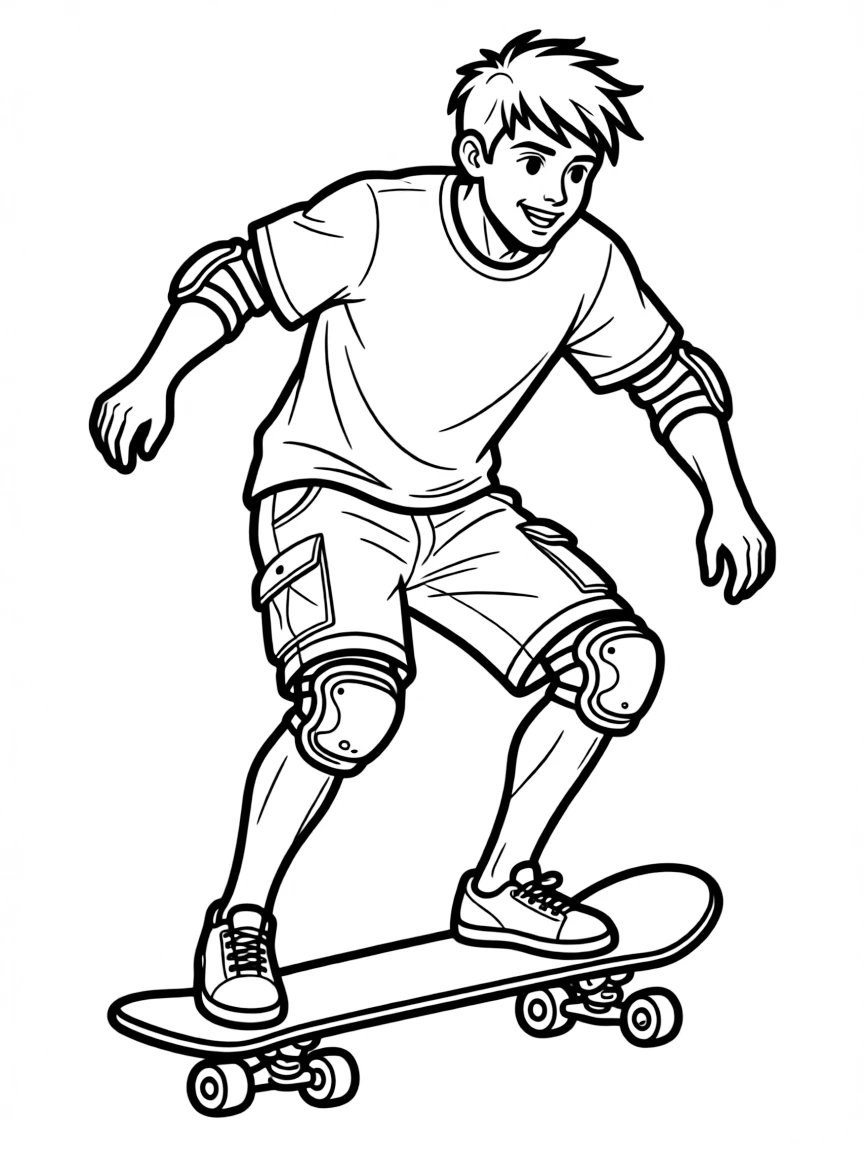 Tony Hawk on a skateboard.