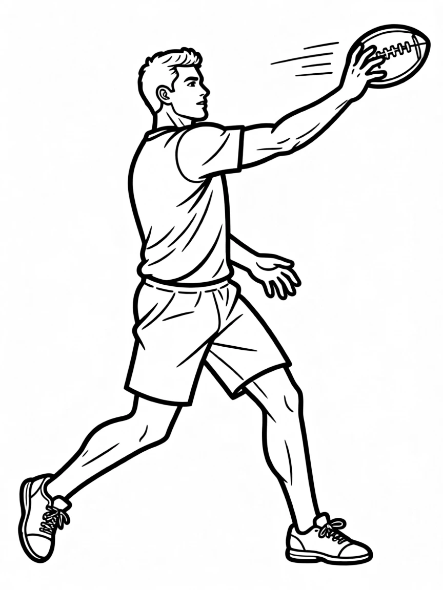 Tom Brady throwing a football.