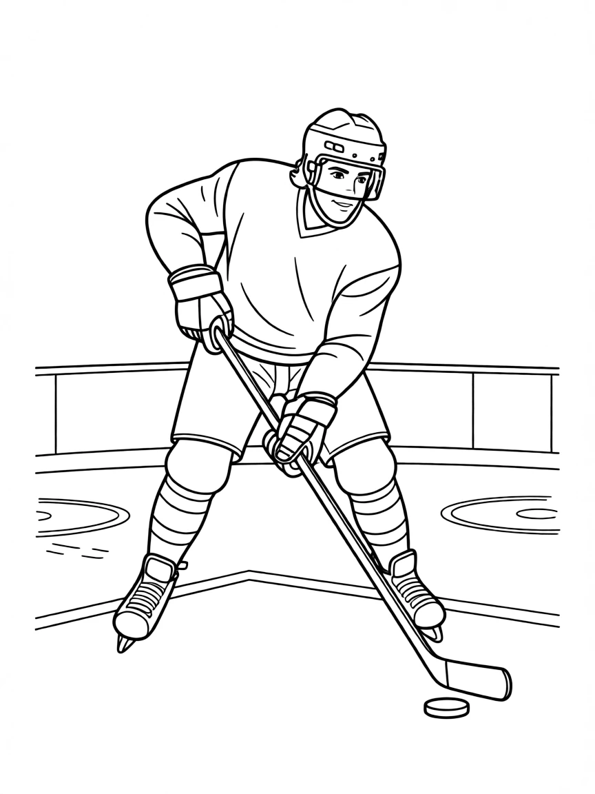 Wayne Gretzky playing hockey.