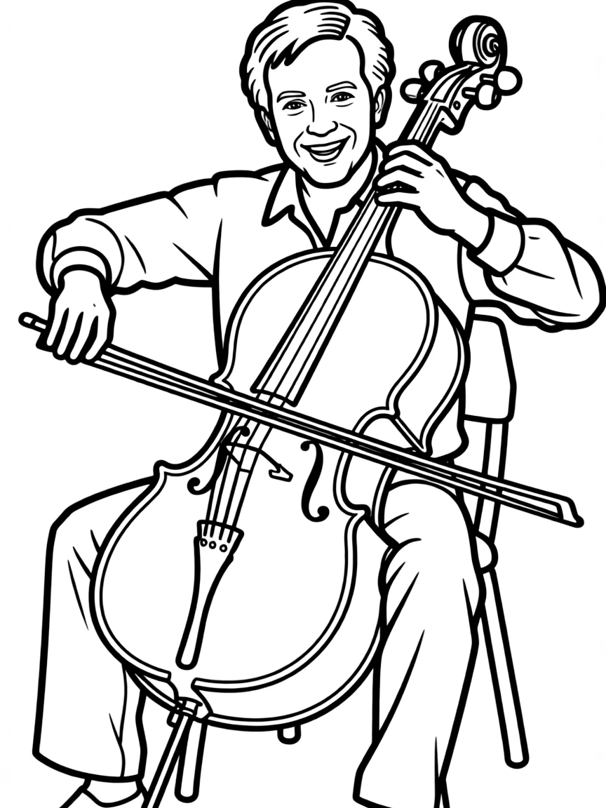 Yo-Yo Ma playing a cello.