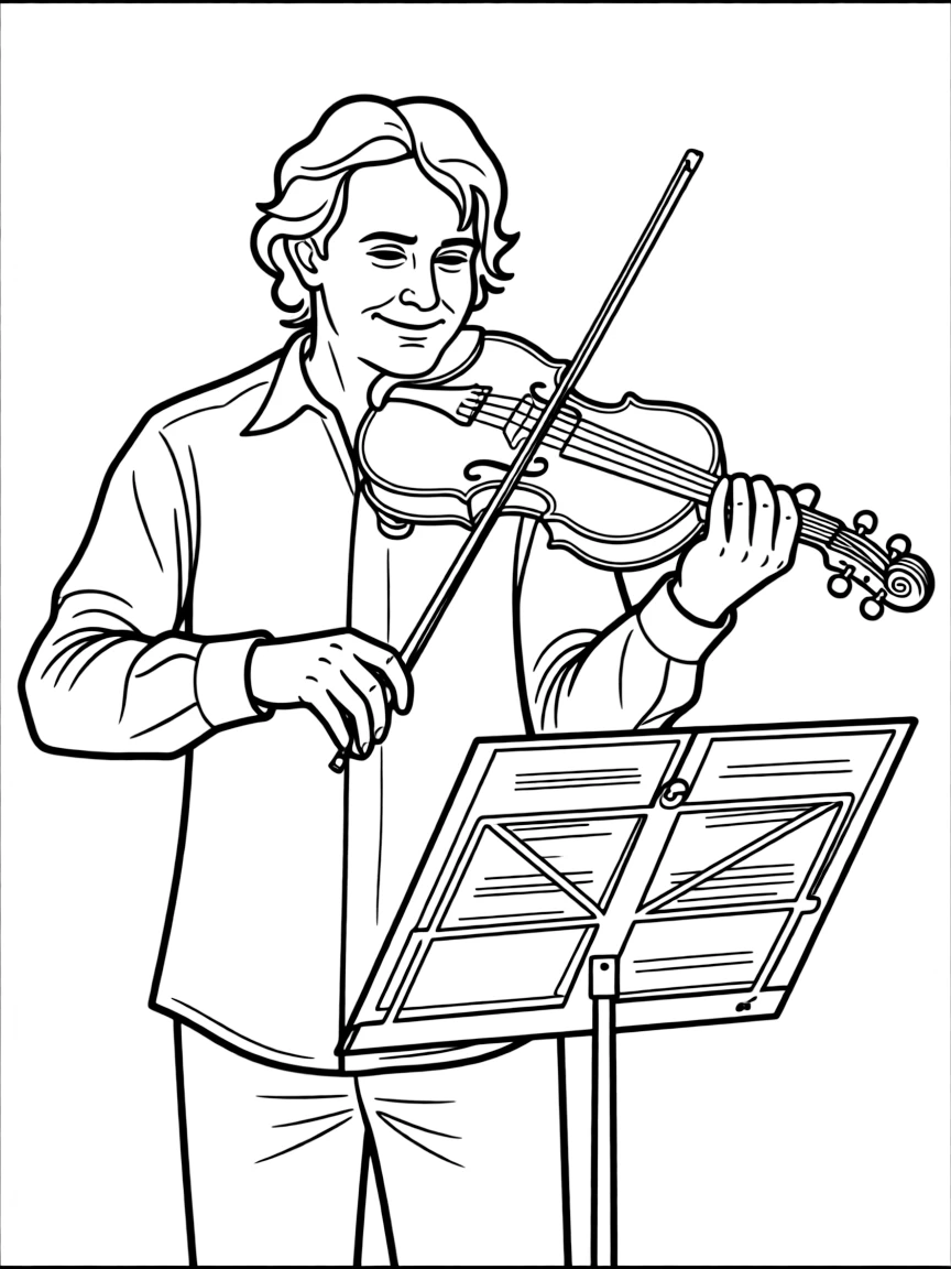 Itzhak Perlman playing a violin.
