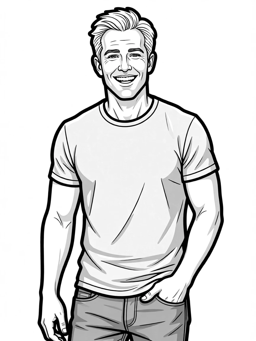Ryan Reynolds smiling.