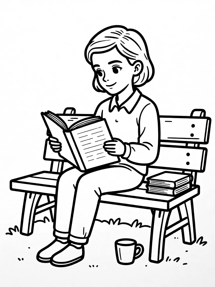 Emma Watson reading a book.