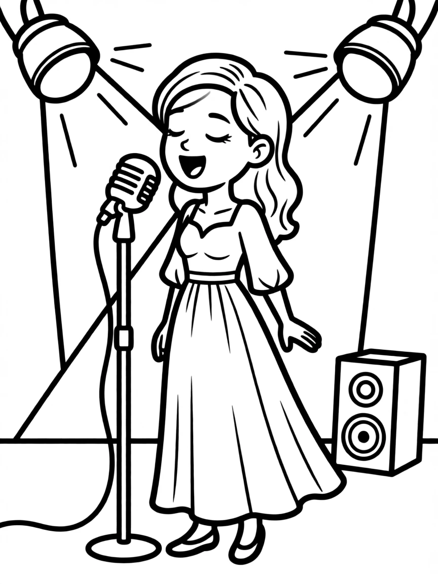 Adele singing.