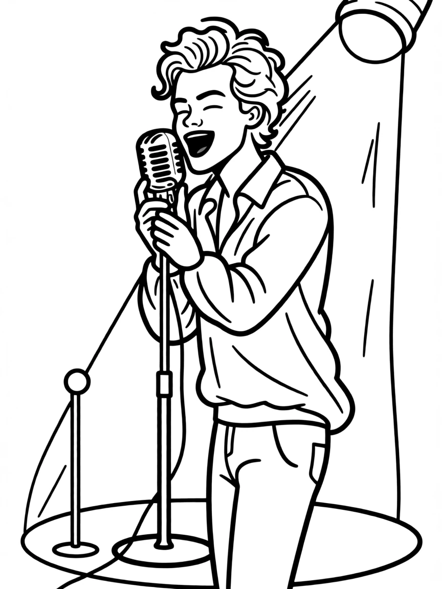 Harry Styles singing.