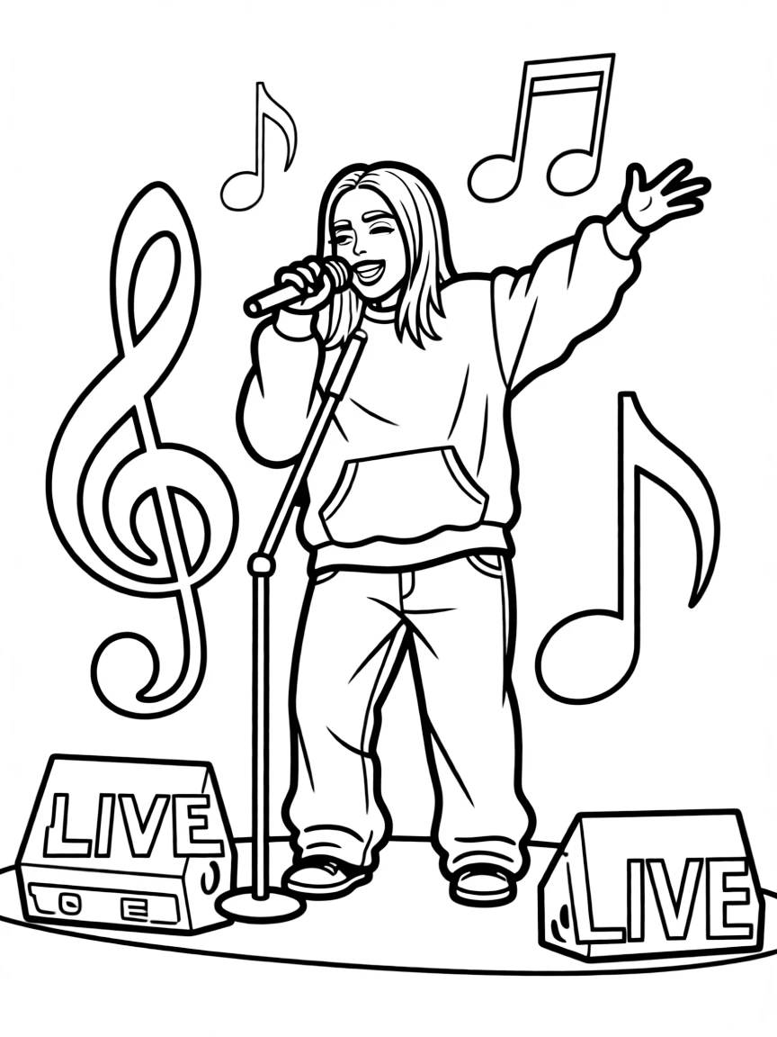 Billie Eilish singing.