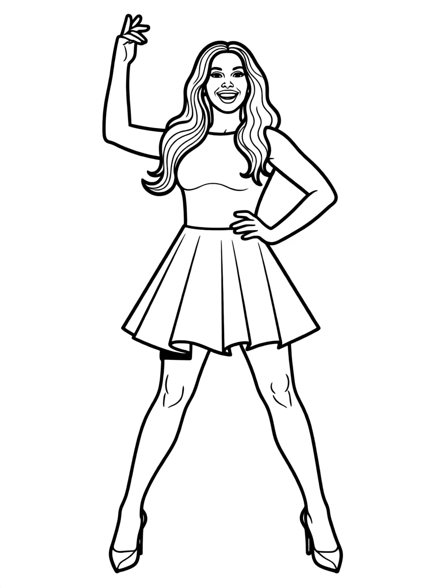 Beyoncé posing dramatically.