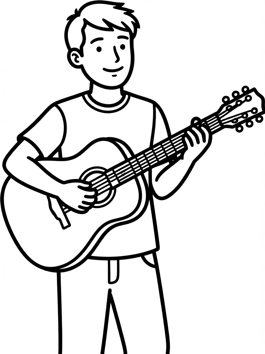 Ed Sheeran with an acoustic guitar.