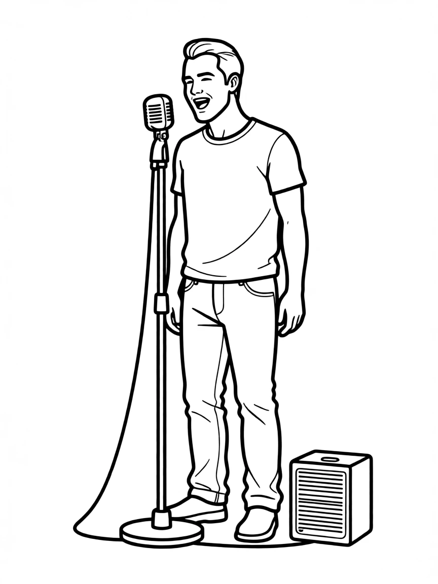 Chris Martin singing.