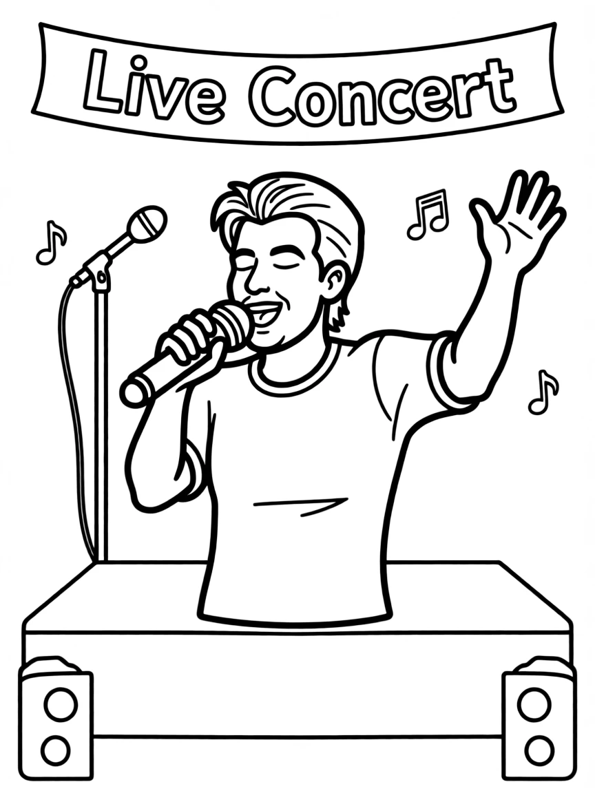 Bono singing.