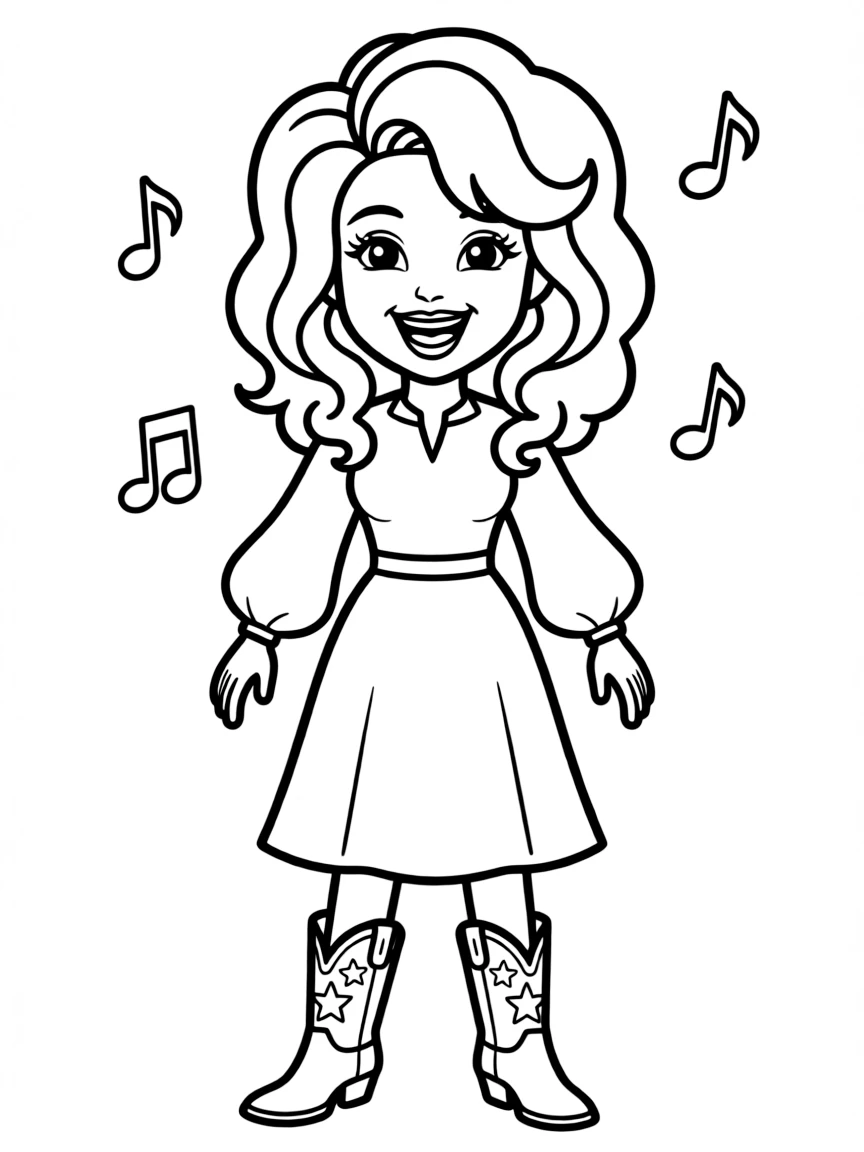 Dolly Parton with big hair.