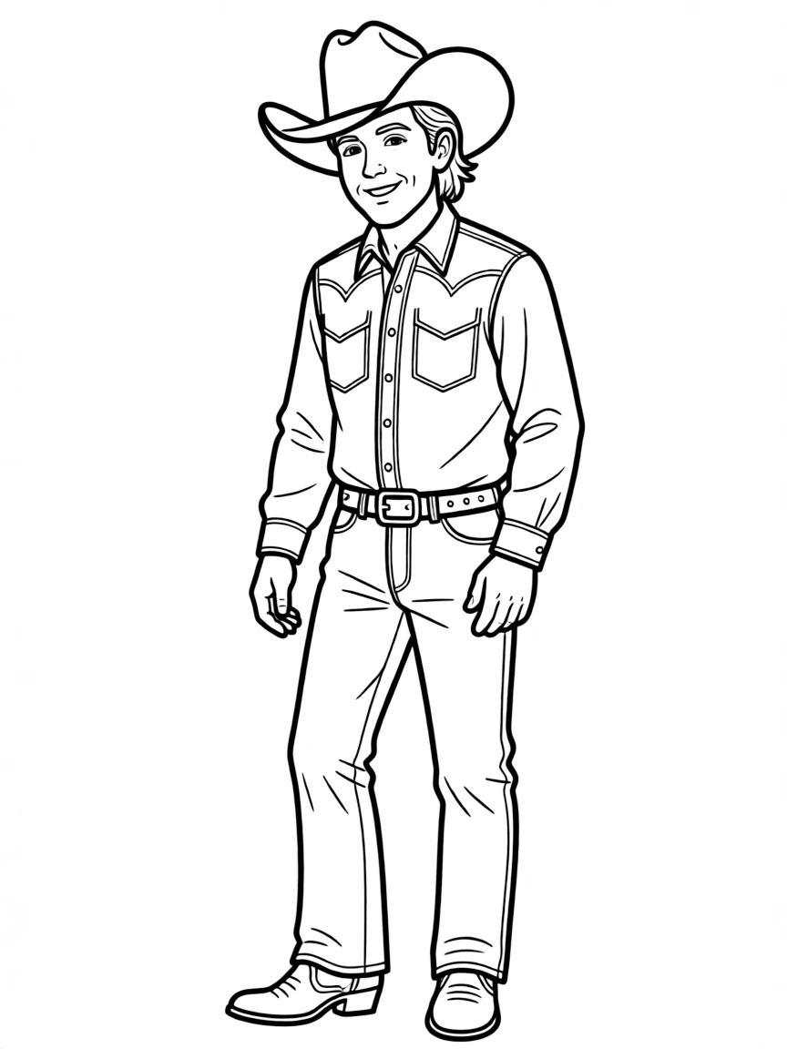 Garth Brooks with a cowboy hat.