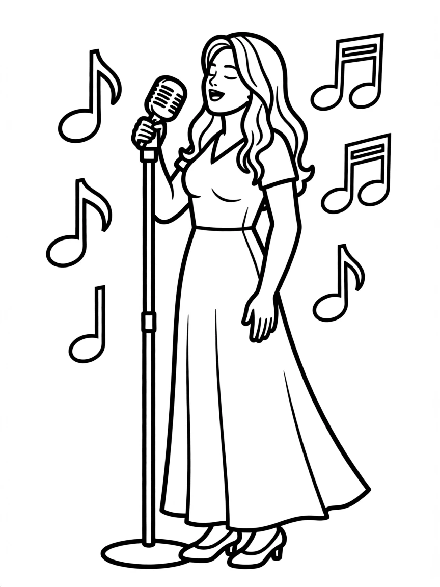 Carrie Underwood singing.
