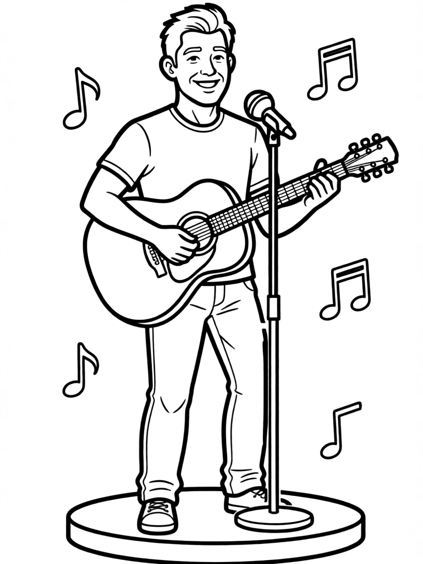 Luke Bryan singing.