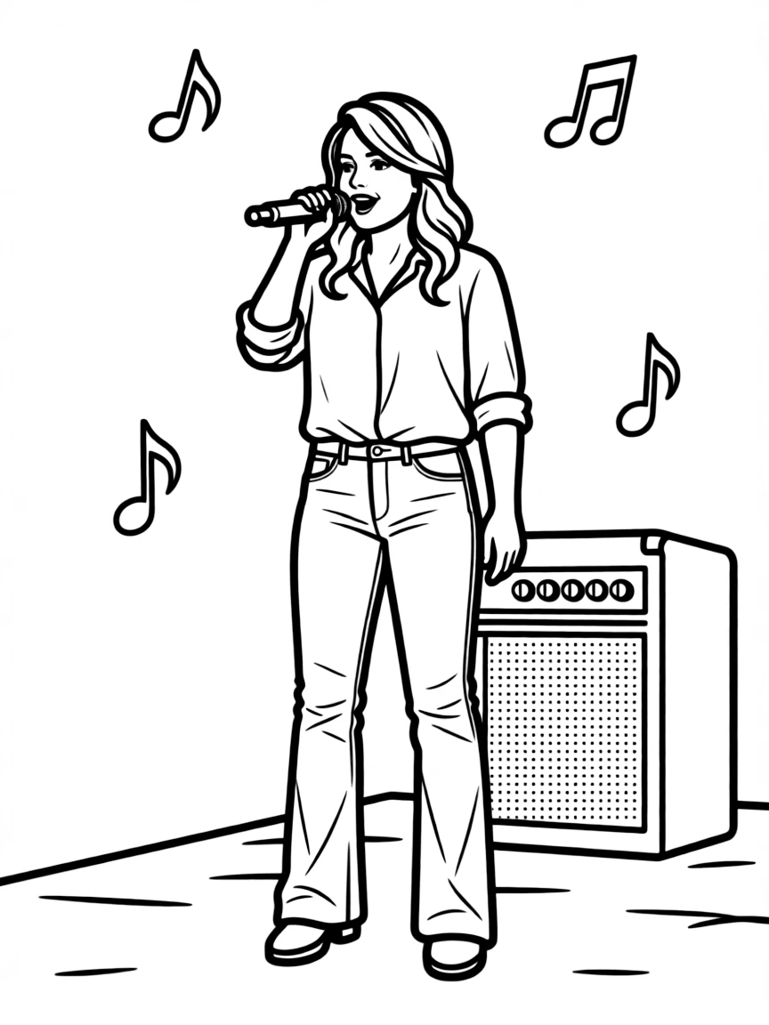 Miranda Lambert singing.