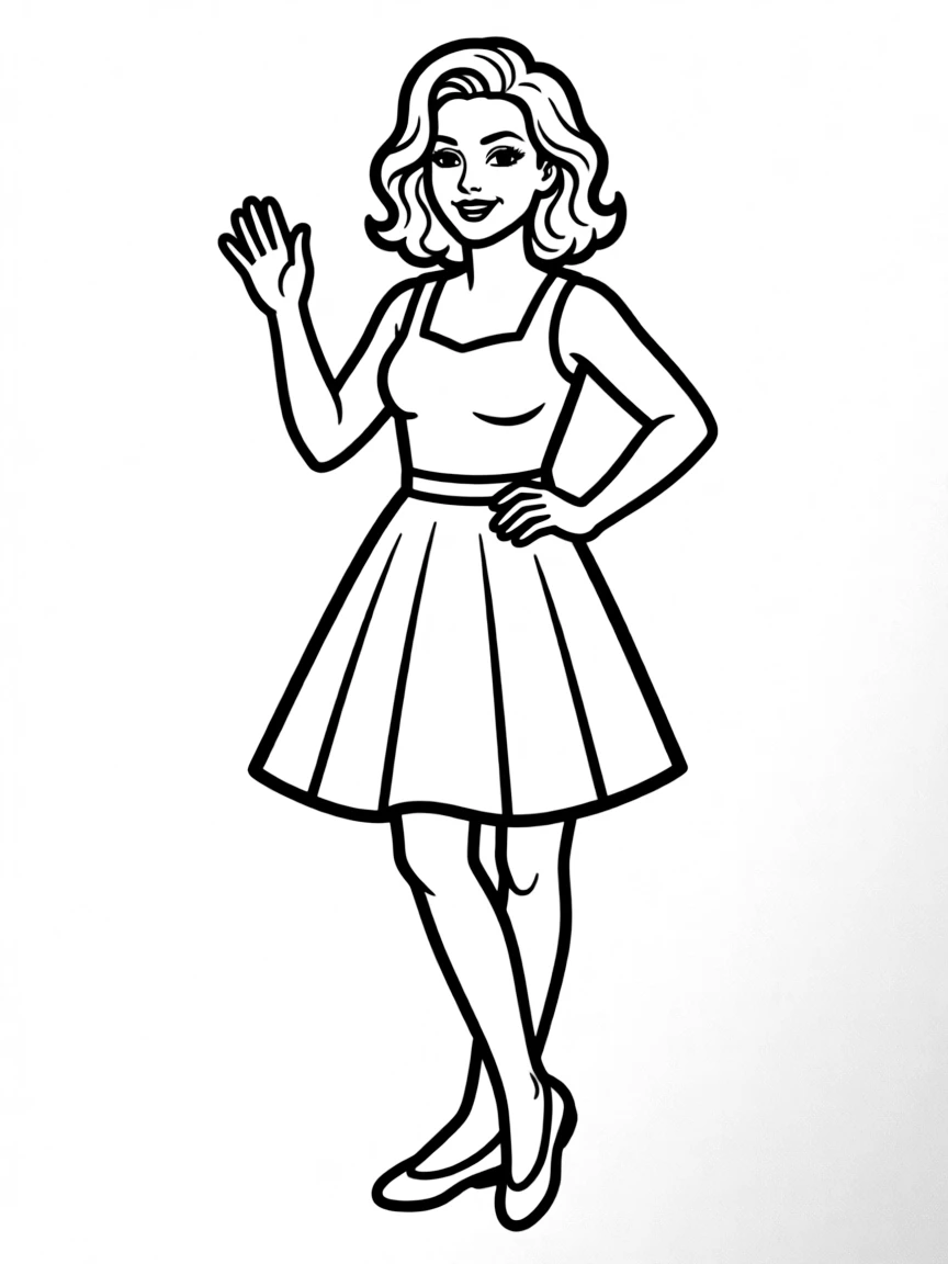 Madonna posing.