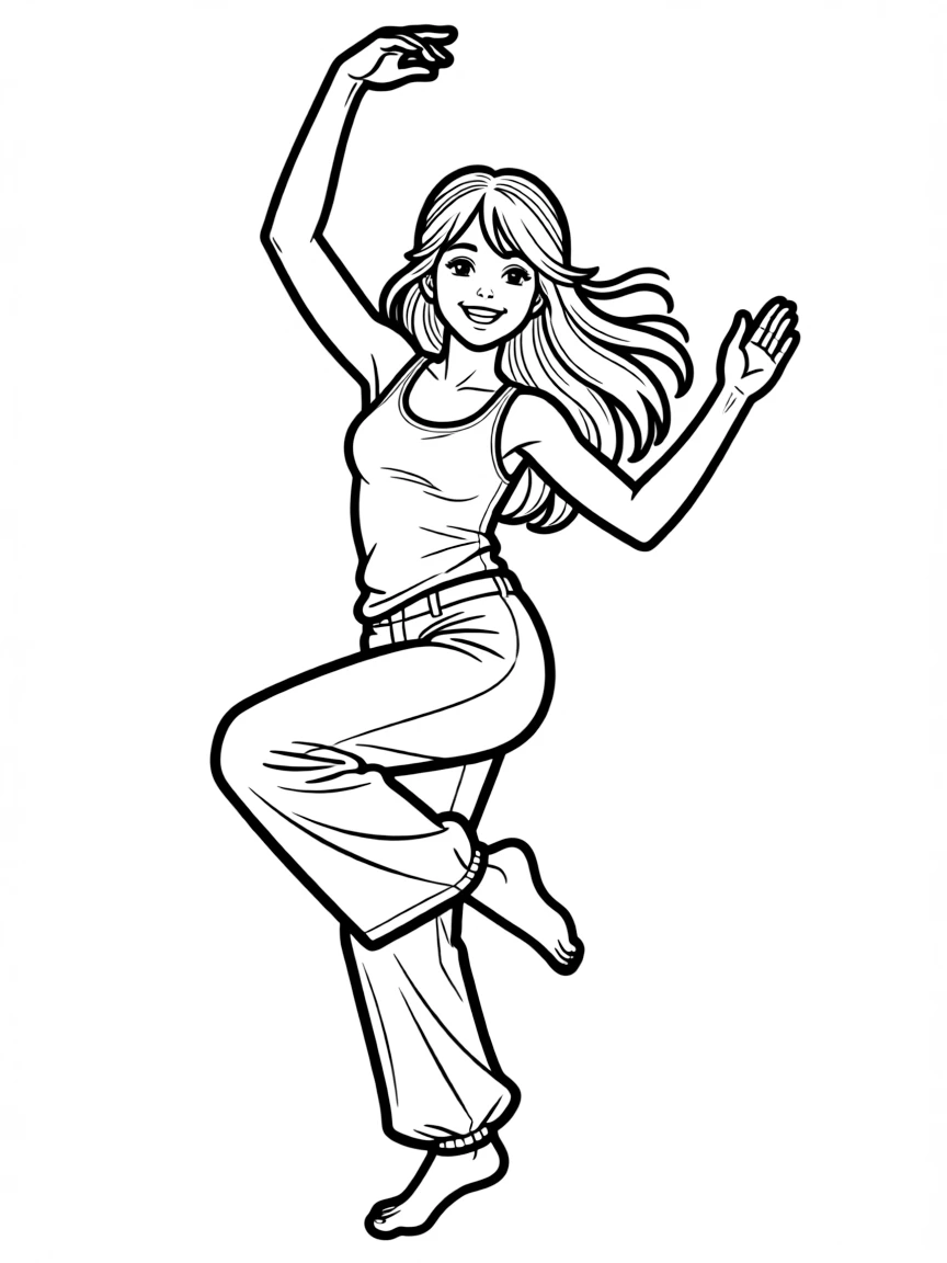 Jennifer Lopez dancing.