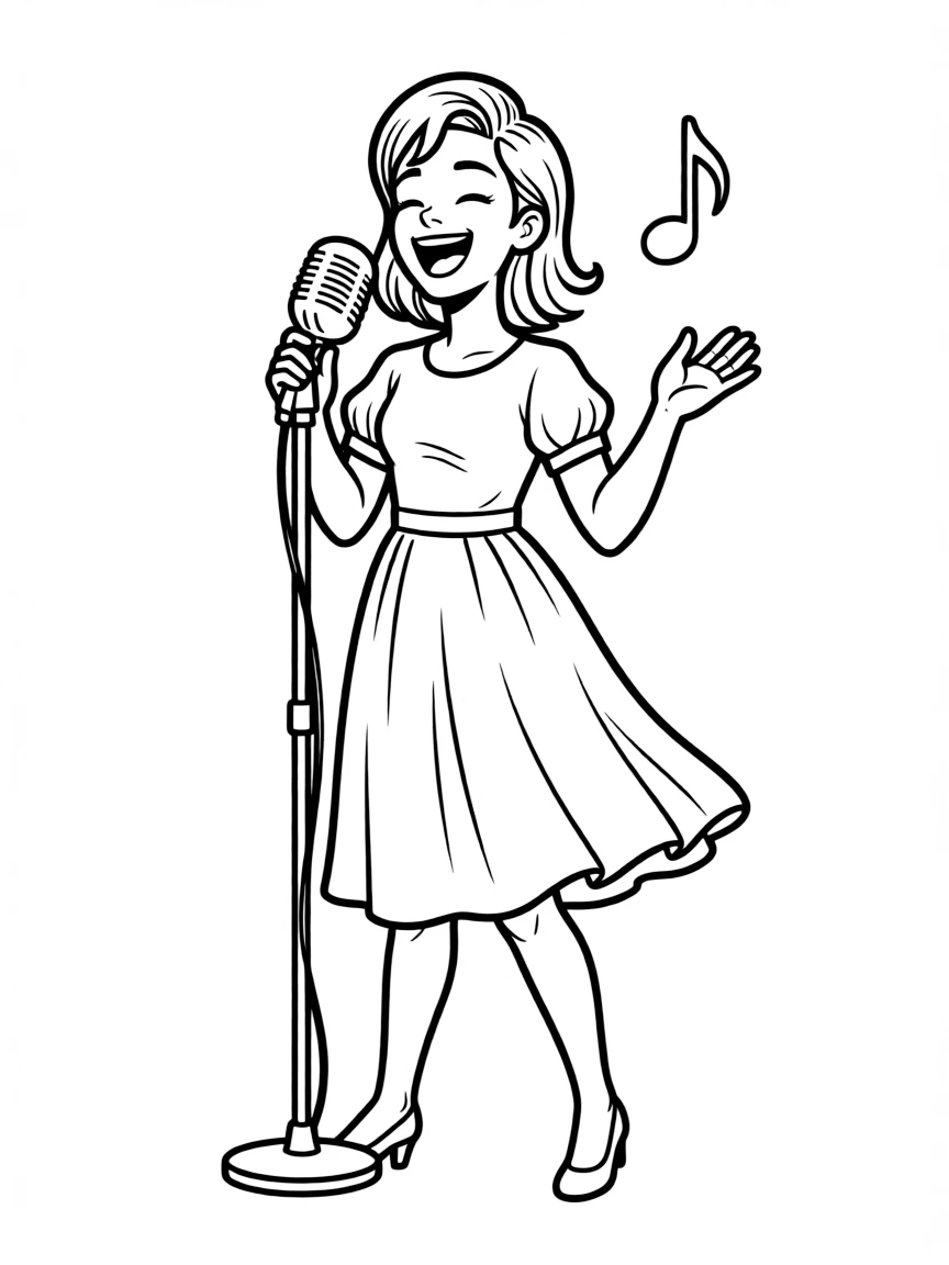 Rosalía singing.