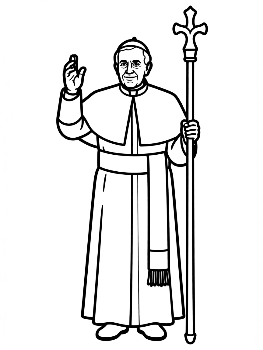 Pope Francis giving a blessing.