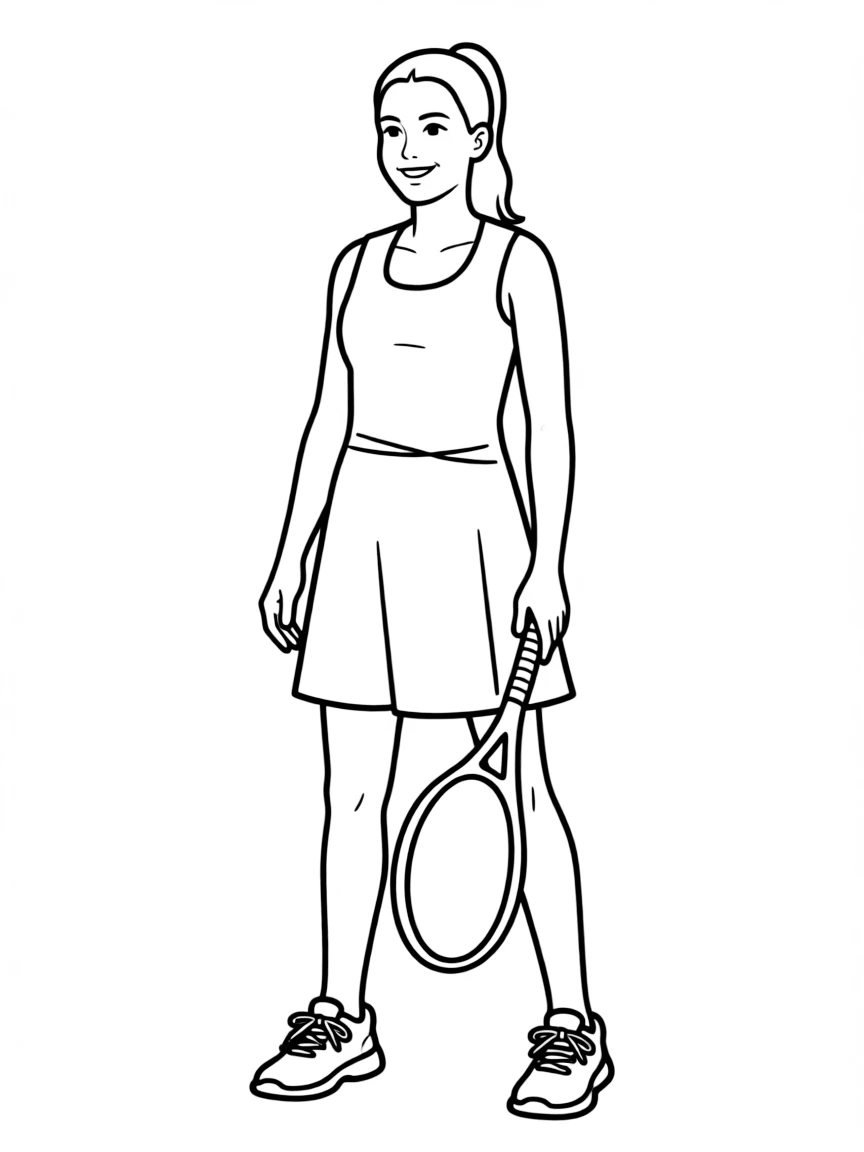 Serena Williams holding a tennis racket.
