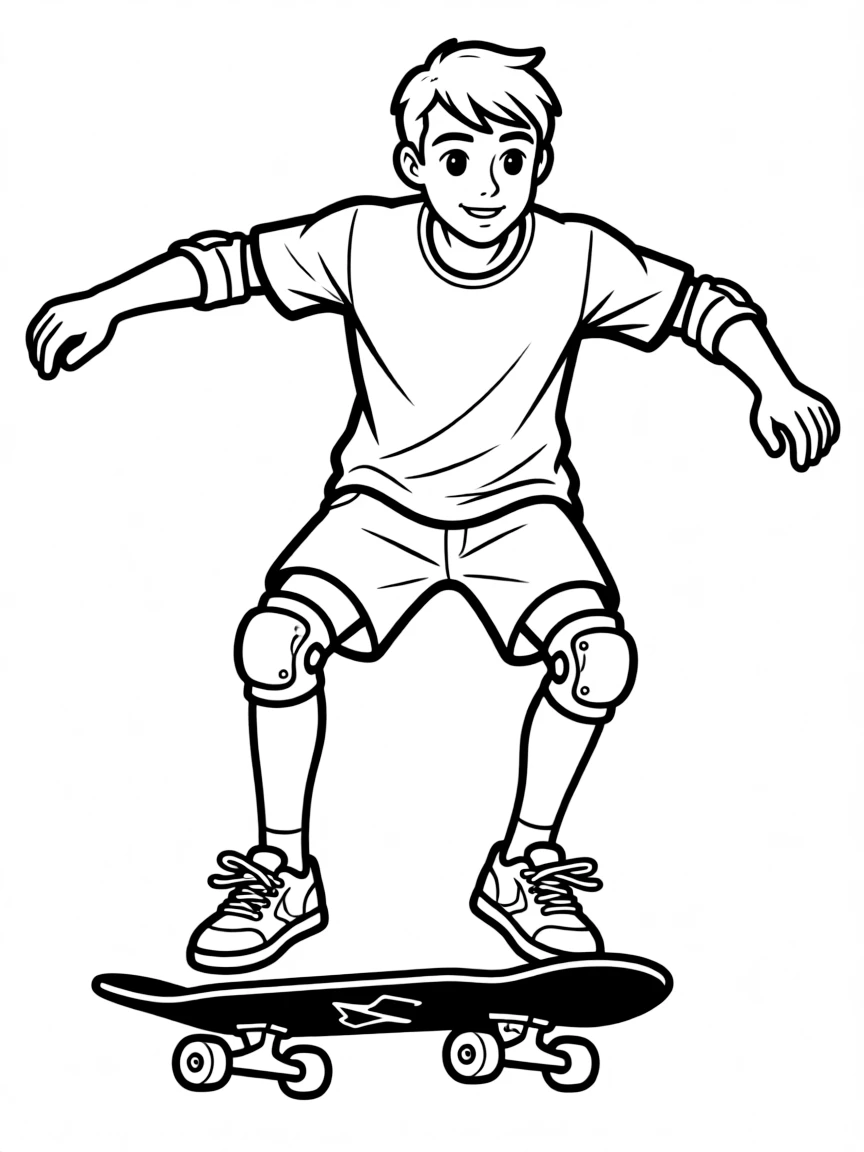 Tony Hawk doing a skateboard trick.