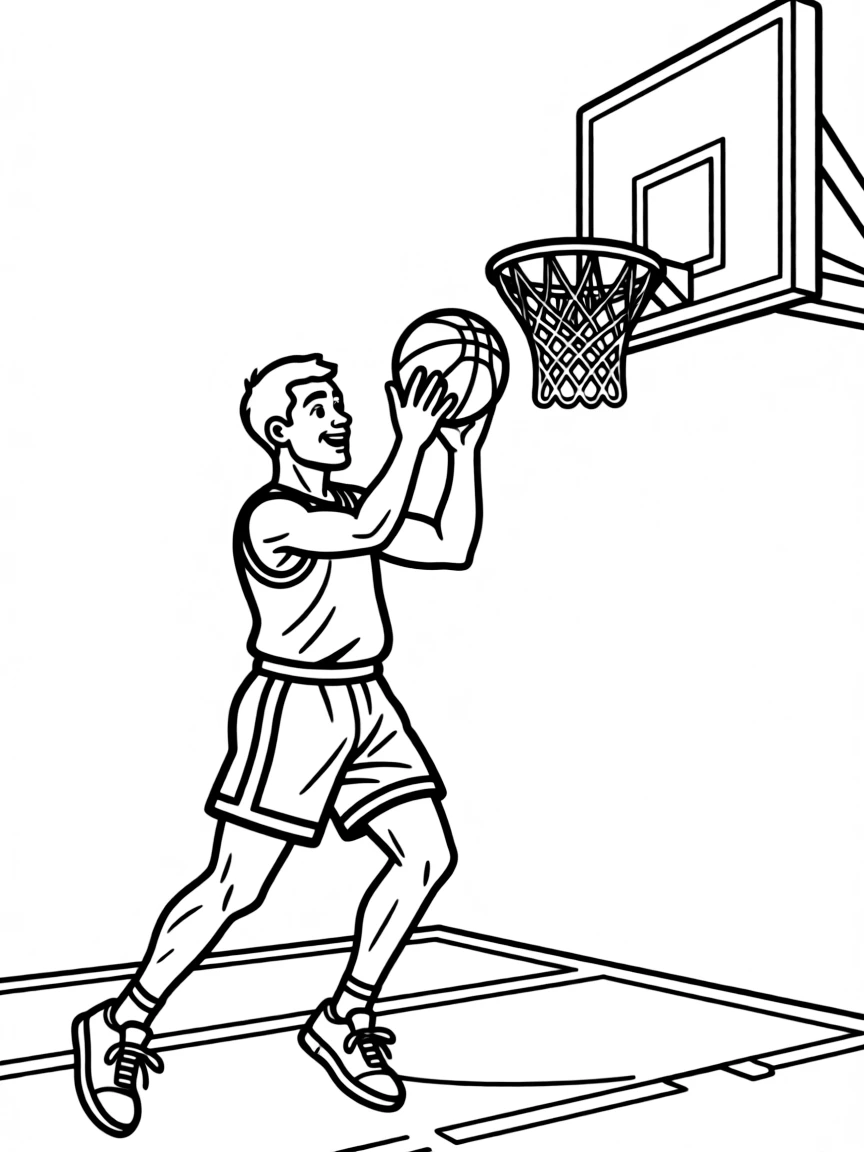 Michael Jordan shooting a basket.