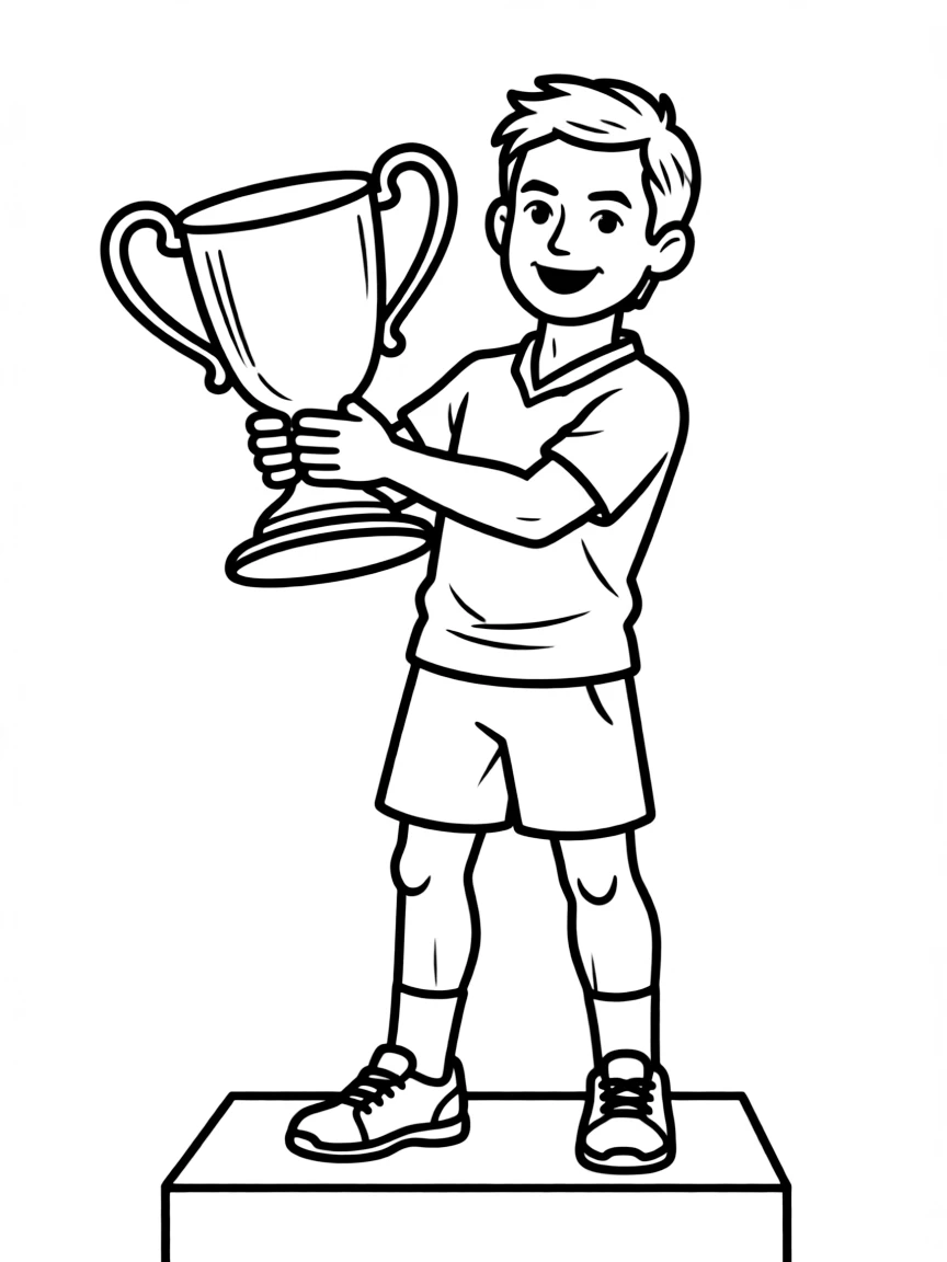 Roger Federer holding a trophy.