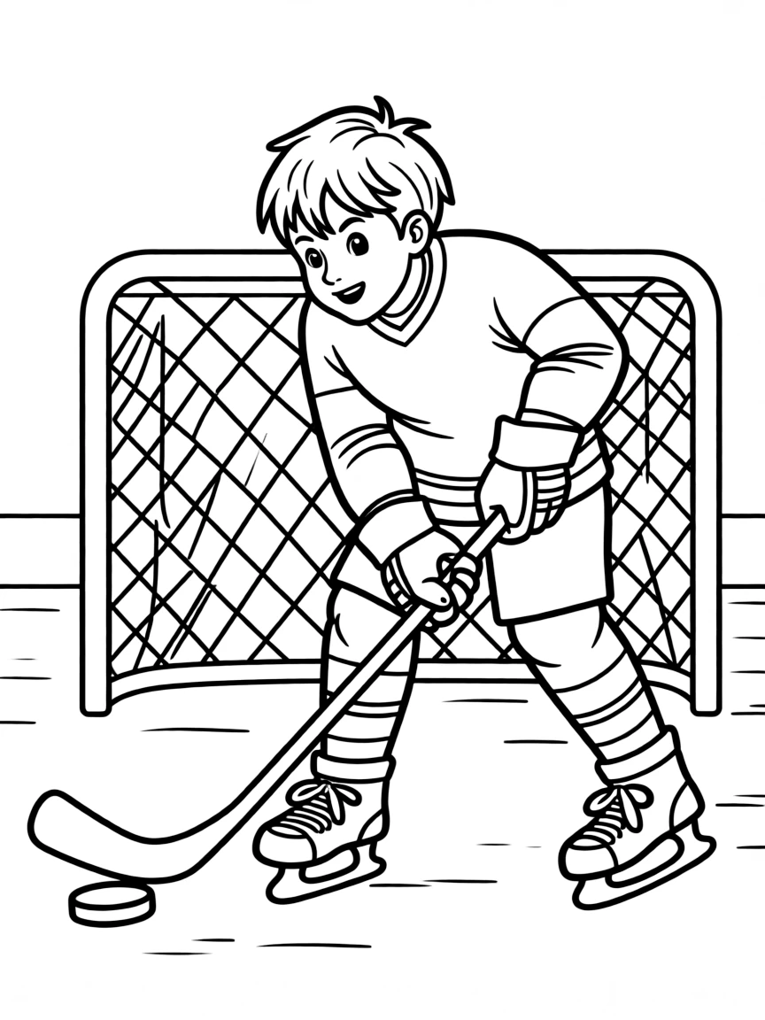 Wayne Gretzky shooting a puck.