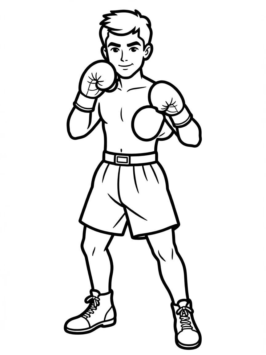Muhammad Ali in a boxing stance.