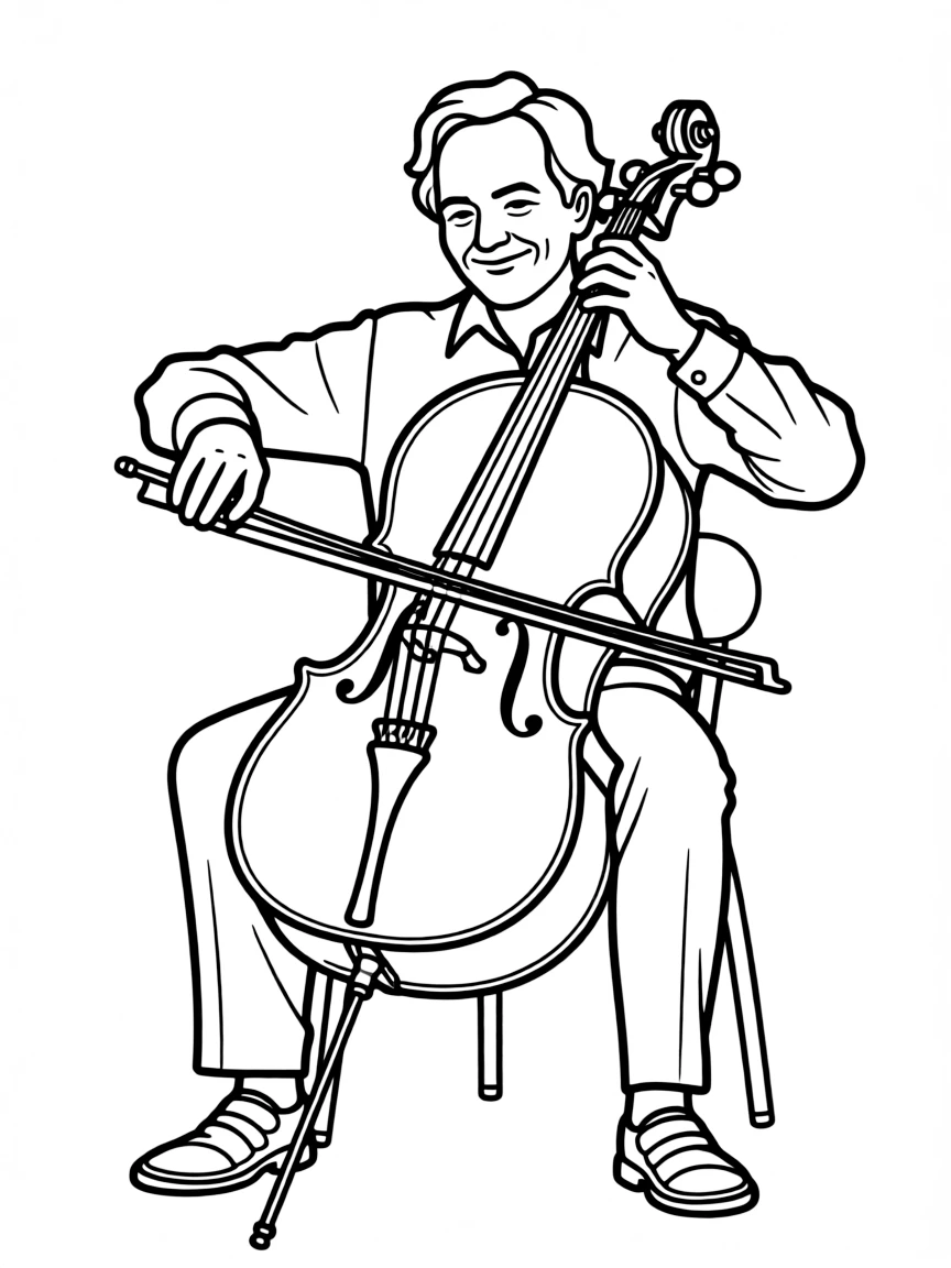 Yo-Yo Ma with his cello.