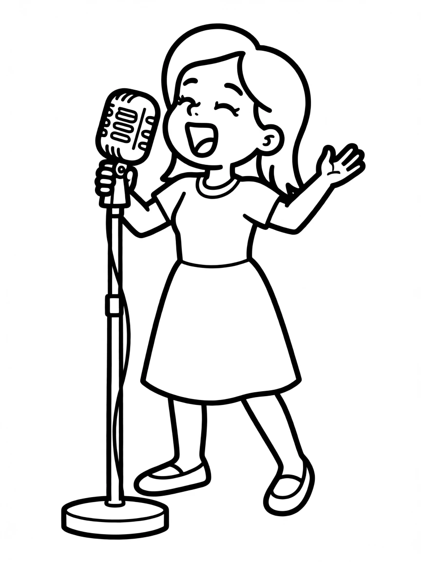 Adele singing powerfully.