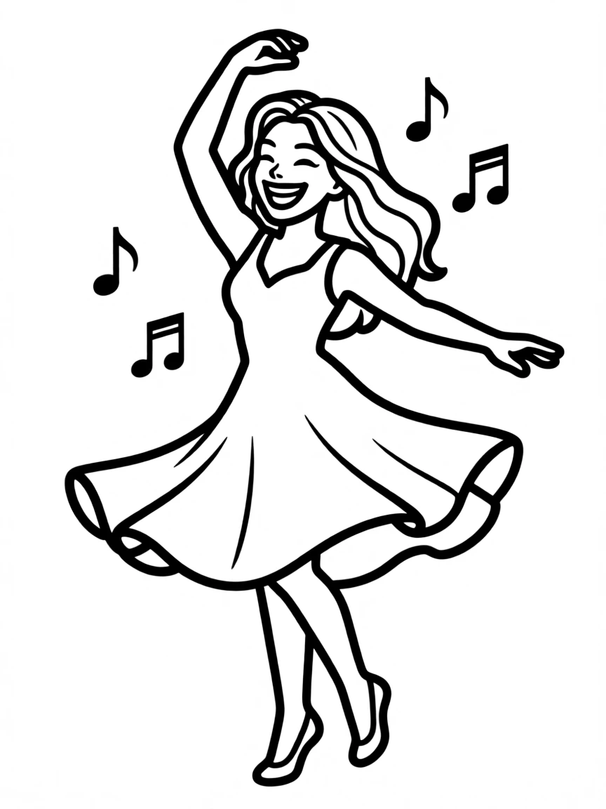 Beyoncé dancing gracefully.