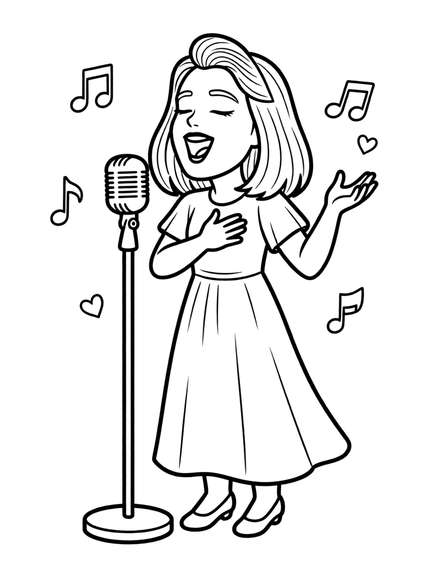 Adele singing from her heart.