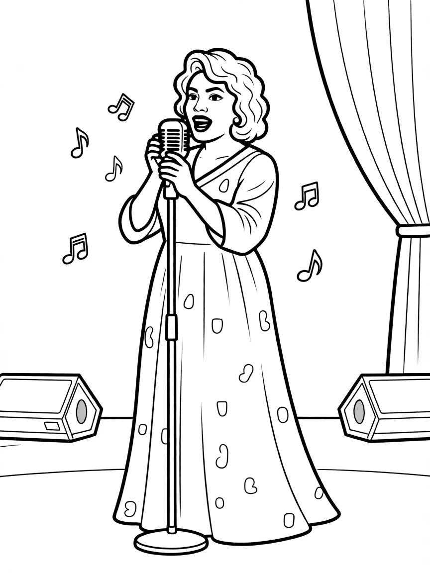 Aretha Franklin singing gospel.