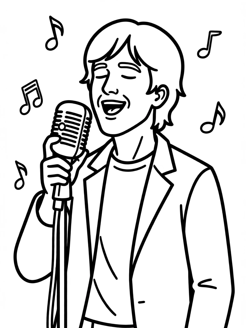 John Lennon singing.