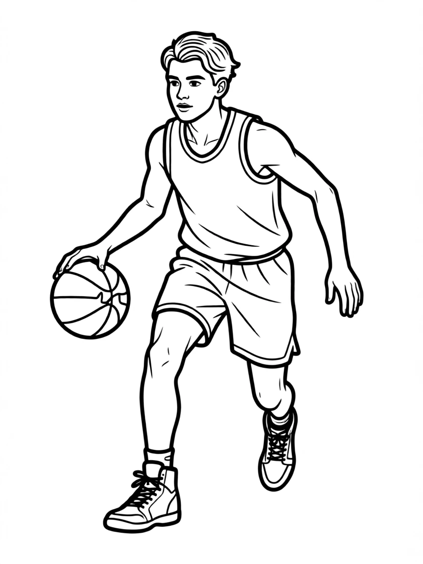 Luka Doncic dribbling.