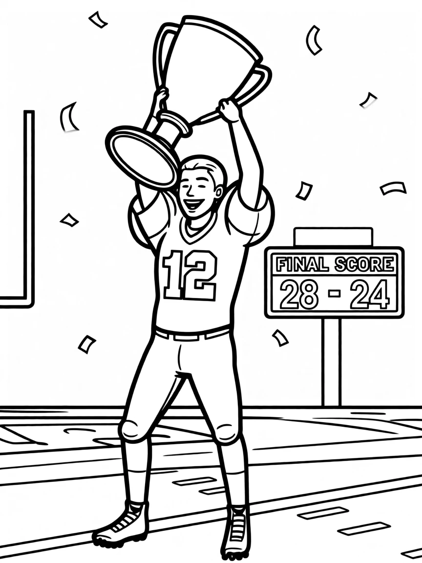 Tom Brady winning.