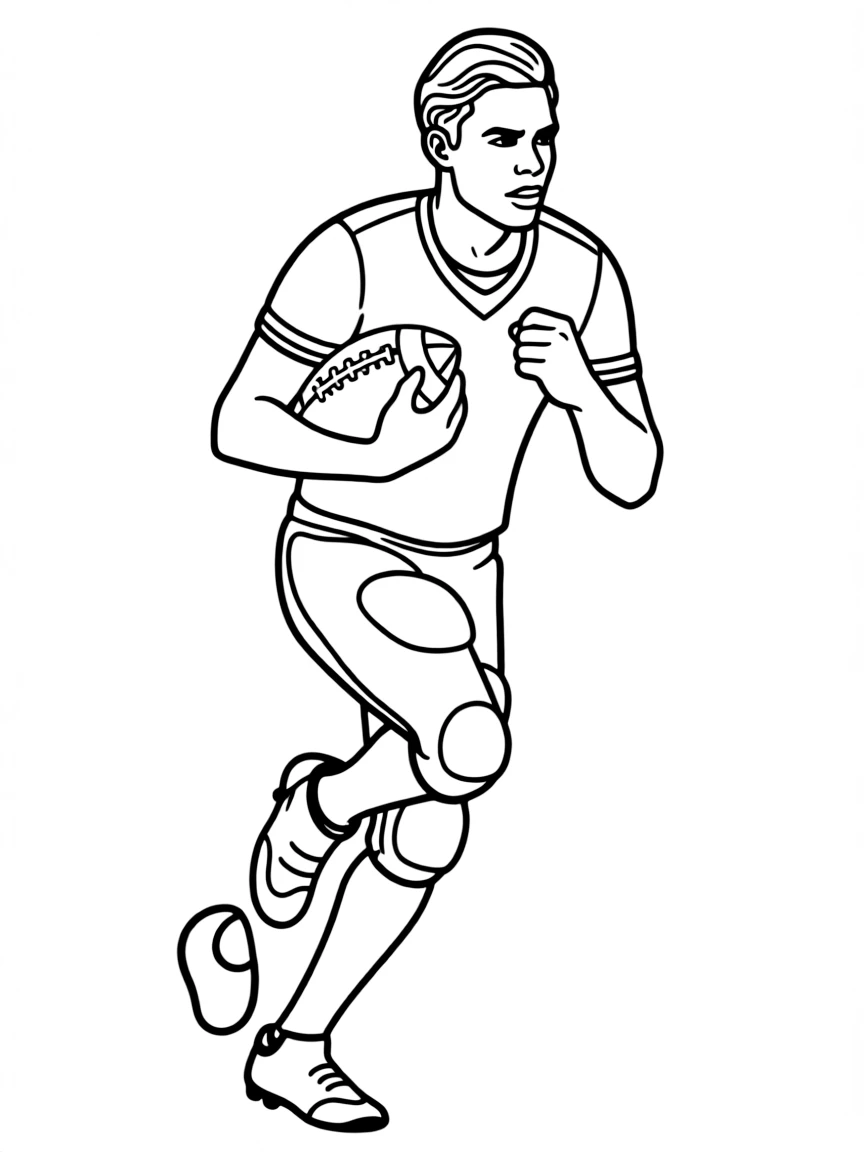 Lamar Jackson running with the ball.
