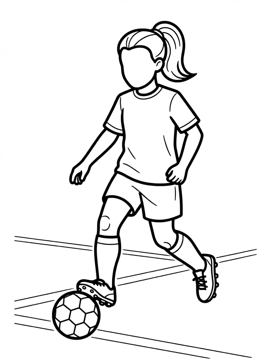 Lieke Martens dribbling.