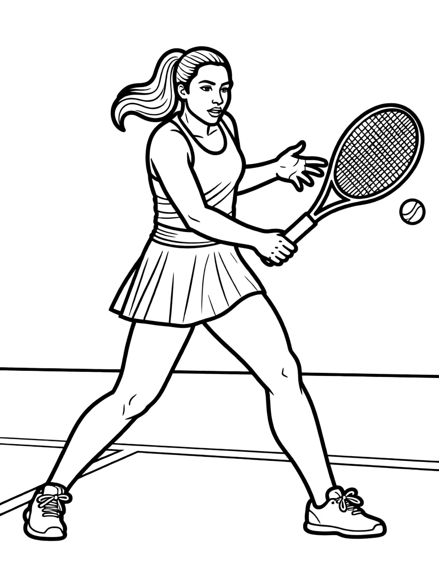 Naomi Osaka hitting a backhand.
