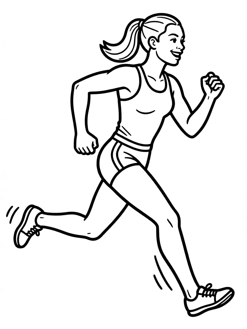 Florence Griffith-Joyner running.