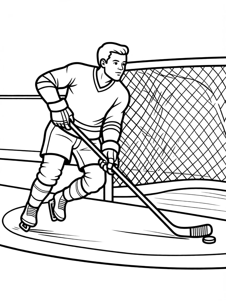 Gordie Howe scoring.