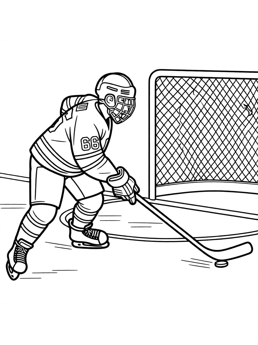 Mario Lemieux scoring.