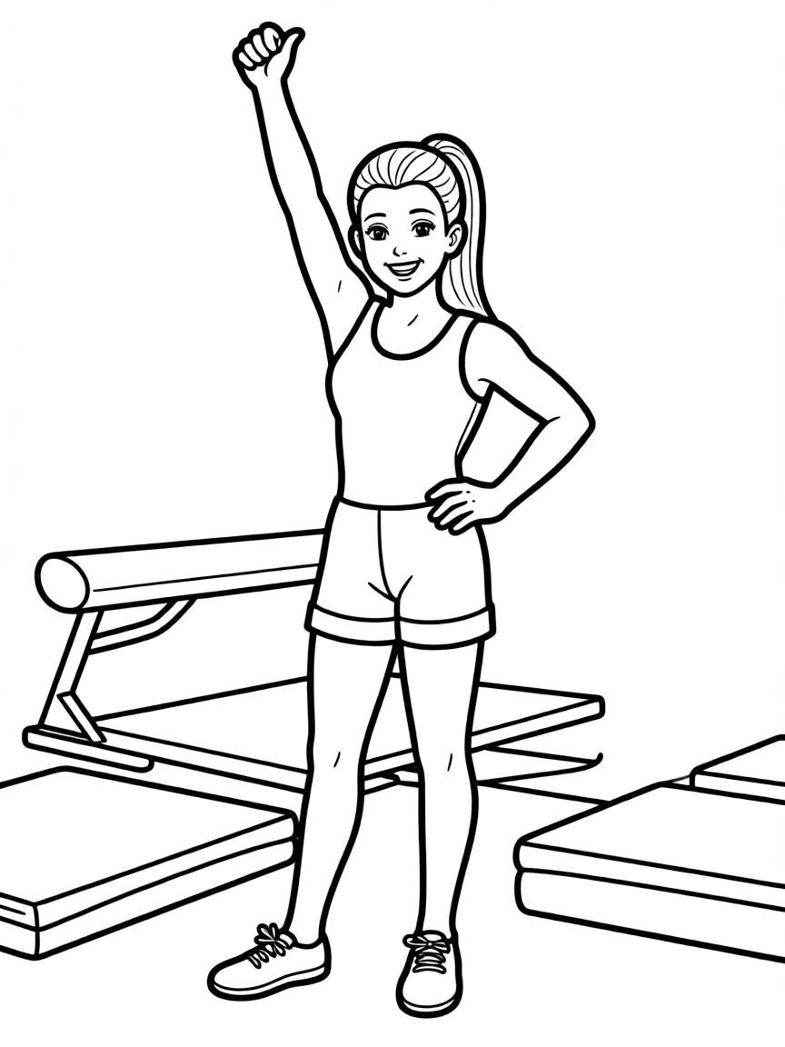 Mary Lou Retton smiling.
