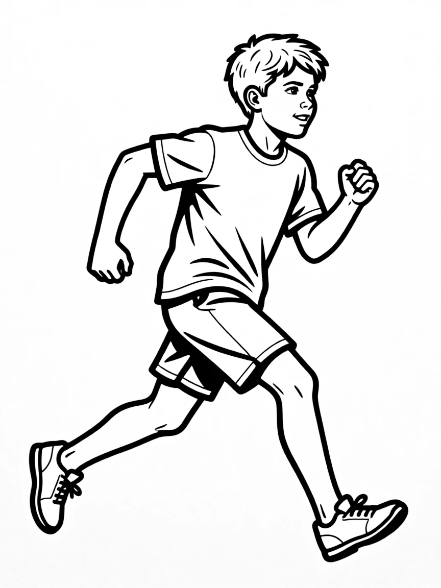 Michael Johnson running fast.