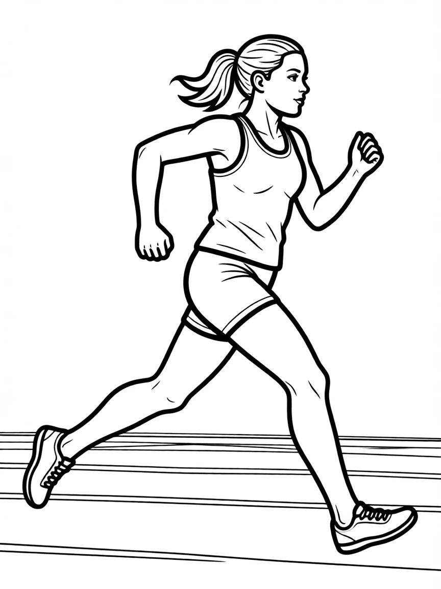 Cathy Freeman running.
