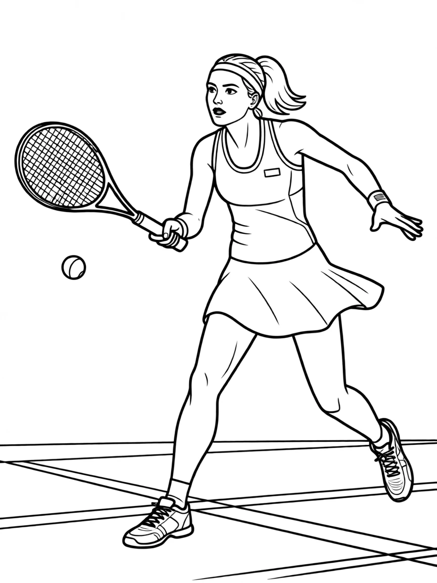 Serena Williams hitting a powerful shot.