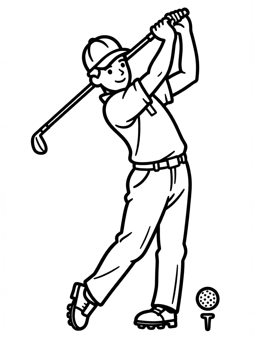 Ben Hogan swinging.
